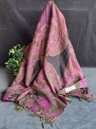 Fabulous Pashmina In Greens And Purples