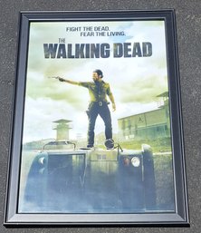 Beautifully Framed Stylized Walking Dead Movie Poster Large 27' X 39'