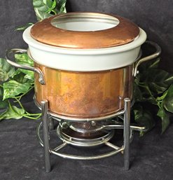 Awesome Vintage William Sonoma Ruffoni Copper Fondue Set