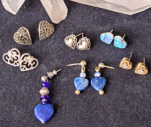 Heart Shaped Earring Collection, Some Sterling