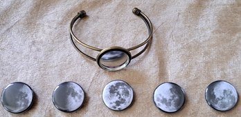 Fun Phases Of The Moon Magnetic Bracelet By Yugen