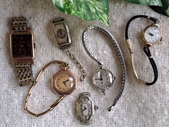 Collection Of Vintage Watches And Watch Faces