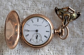 Antique Ladies' Elgin Pocket Watch With Brooch Pin
