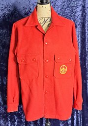 Vintage Red Wool Authentic Boy Scouts Of America Jacket