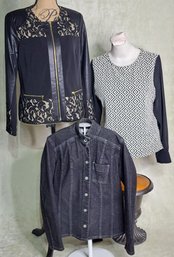 Trio Of Chico's Jackets And Top