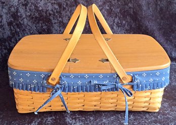 Longaberger Hostess Treasure Basket With Hinged Lid