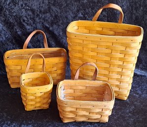 Collection Of Longaberger Wall Hanging Baskets