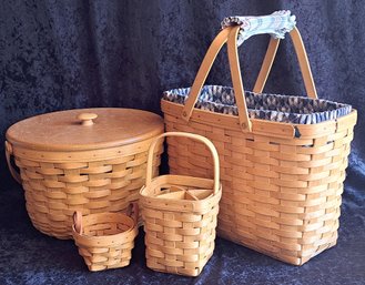 Four Beautiful Longaberger Baskets