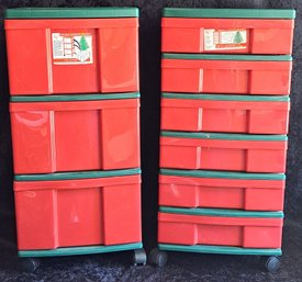 2 Holiday Storage Chests