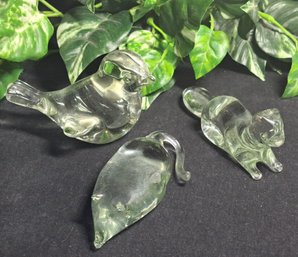Menagerie Of Art Glass Animals