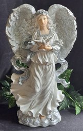 Beautiful Large Winged Angel With Peace Dove