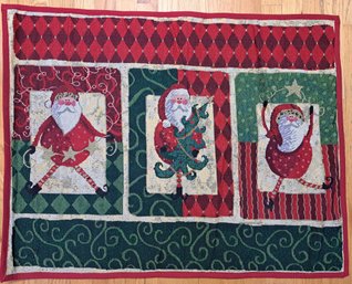 3 Santas Fun Tapestry/ Rug