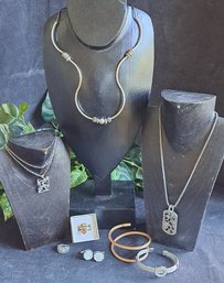 Collection Of Silver Tone Costume Jewelry Including Lizzy James