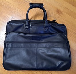 Great Kluge Black Leather Garment Bag