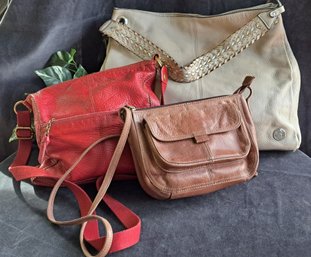 Trio Of Purses: Fossil, The Sak & Vince Camuto (  As Is )