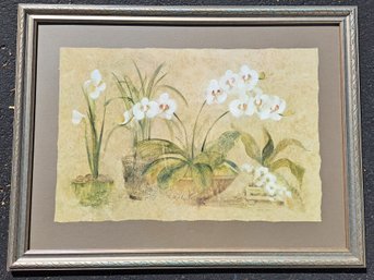 4 Potted Orchids By Cheri Blum Framed Print