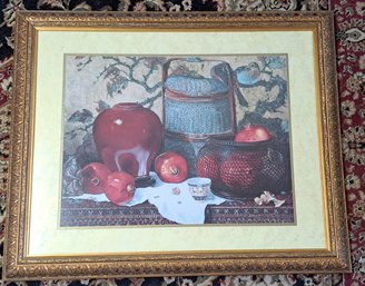 Pomegranates Framed And Matted Print Large 34.5 X 28.5