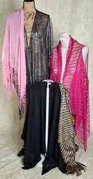 Lovely Collection Of Fringed Scarves, Capes & Cover-ups
