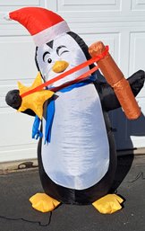 Christmas Penguin Front Yard Inflatable