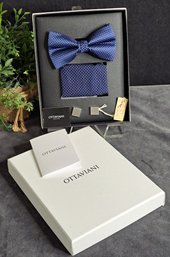 Men's Ottaviani Cufflinks, Bow Tie And Pocket Square Boxed Set