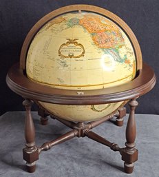 Vintage Replogle World Classic 12' Diameter Globe On Wooden Stand