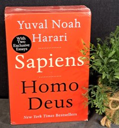 Sapiens And Homo Deus By Yuval Noah Harari -  Two Book Hardcover Set NIB