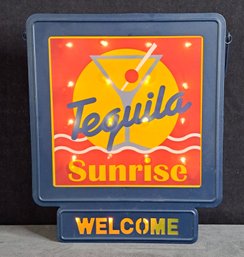 Cool Tequila Sunrise Welcome Bar Light