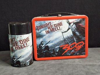 ' Tonight We Dine In Hell ' 300 Lunchbox With Matching Thermos