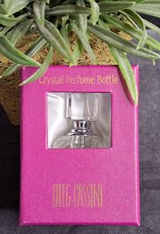 New In Box Oleg Cassini Crystal Perfume Bottle