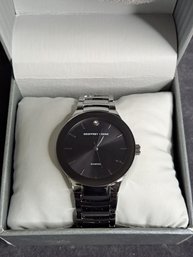 New In Box Geoffrey Beene Genuine Diamond Collection Watch