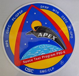 Space Travel Large Decal Sticker Apex Space Test Program P90-6 Satellite