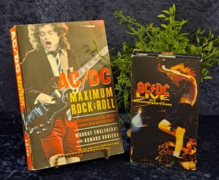 AC/DC Book And VHS Tape