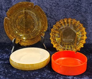Sweet Vintage MCM Ash Tray Collection