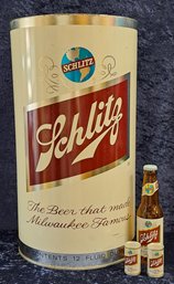 Schlitz Beer Trash Can And More