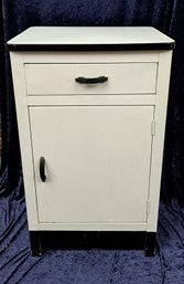 Vintage From The 50's White Metal Cabinet