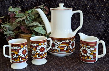 MCM Vintage Ceramic Tea/ Coffe Set Made In Japan