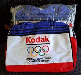 Pair Of Vintage1984 Los Angeles Olympics Kodak Official Sponsor Duffle Bags New!