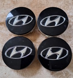 4 Genuine Hyundai 52960-3S110 Wheel Cap Cover Black
