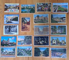 19 Vintage Los Angeles Area Posrcards From The 30's 40's And 50's
