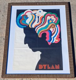 Vintage Bob Dylan Original Music Poster By Milton Glaser 1966 Framed