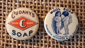 Amazing Antique Soap Buttons From The 1890's Wool Soap And Cudahy's Soap