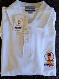 Souvenir Polo Shirt From 2002 FIFA World Cup Korea Japan NWT Size XL