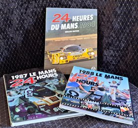 Trio Of Vintage 24 Hours Of Le Mans English Version 1984, 1987, & 1988 Official Yearbooks