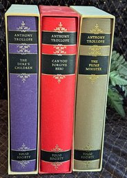 Trio Of Folio Society Collectible Anthony Trollope Hardback Books