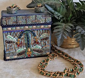 Awesome Beaded Box Dragonfly Purse Made In The Philippines