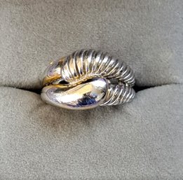 Vintage Sterling Silver Twisted Knot Ring Size 7.5