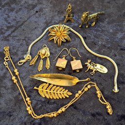 Assortment Of Sterling Pieces Plus 2 Pewter Figures