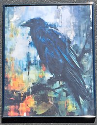 Zce Ra The Raven Print On Canvas Beautifully Framed 16 X 20