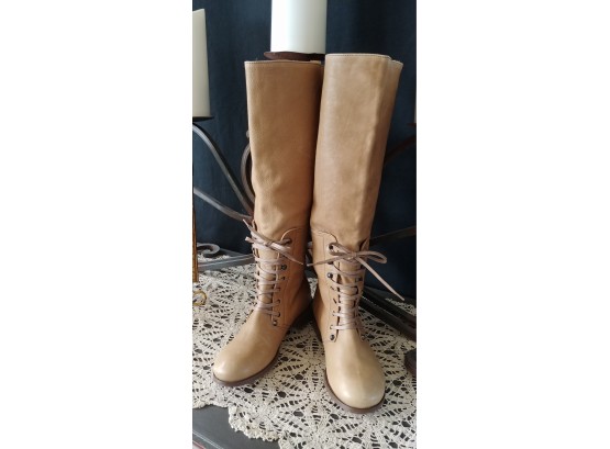J. Crew Tan Leather Boots