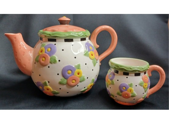 Mary Engelbreit Teapot And Cup